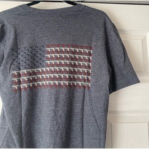 Glock Dark Gray American Flag Graphic Tee Women’s Size Medium